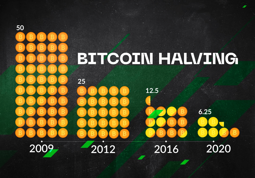 Bitcoin Halving chart from Stormgrain